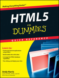 HTML5 For Dummies® Quick Reference