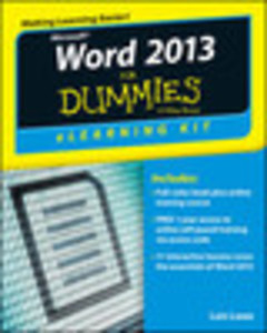 Word 2013 eLearning Kit For Dummies®